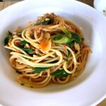 Osteria Sato - 桜えびと葱？のトマトベース