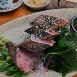 ブランニュー酒場カツオとさくら - かつおたたき定食1,300円税込み