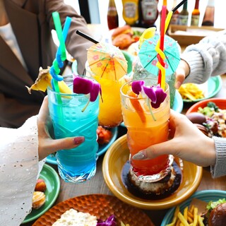 《ドリンク60種以上》ビールにワイン、トロピカルカクテル！