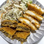 肉工房千里屋 - 黒毛和牛ミンチカツとカニクリームコロッケ