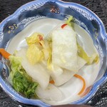 まる信 食堂 - 漬け物