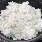 まる信 食堂 - 麦ご飯