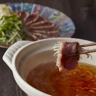 土佐鴨を使用した鴨しゃぶ