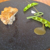 リストランテ フィッシュボーン - ローストチキン　木の芽とふきのとうのソース