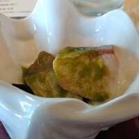 中国料理 翆陽 - 徳島県産すだち鰤の湯引き　山椒が香る中国式薬味醤油