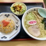 めん一番 - 半チャーハンセット（塩）1150円