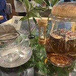 青山フラワーマーケット ティーハウス - セットドリンク バラの紅茶 660円