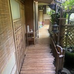 西陣 鳥岩楼 - 食間に繋がる通路