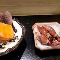 島津 - 鮟肝とホタルイカ