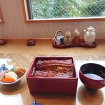 うなぎ亭 友栄 - カウンター席です