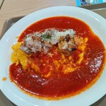 おむらいす亭 - 料理写真:グリルチキンの完熟トマトオムライス