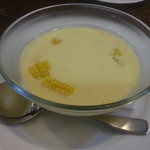 ビストロ バキュース - ２０１４・８・１６　トウモロコシの冷製スープ