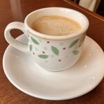 デニーズ - 2杯目はちょっとオサレにコーヒー皿を使ってみた。