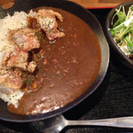 Sousakuizakayakakure - カレー定食（トッピング：唐揚げ）