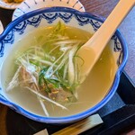 炭焼牛たん 赤兵衛分店 - テールスープ