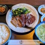 炭焼牛たん 赤兵衛分店 - 赤兵衛定食 中