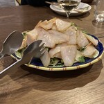 L'Angolo - 燻製メカジキのパスタ。