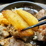 かしら焼き＆もつ鍋 金太郎 - サイコロステーキ定食1.5倍