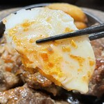 かしら焼き＆もつ鍋 金太郎 - サイコロステーキ定食1.5倍