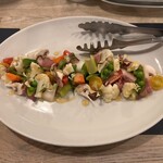 フレンチバル サン・ピエール - 季節野菜と鴨肉のメリメロサラダ