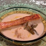 Global French Kitchen 雫 - 小笠原産　尾長鯛のポアレ　新生姜のヴィシソワーズ