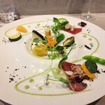 Global French Kitchen 雫 - 美女のサラダ　初夏の庭園風