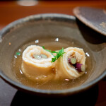 礼讃 - わらび信田巻　たたき木の芽