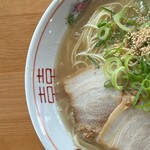 一楽ラーメン - 大盛りラーメン　左