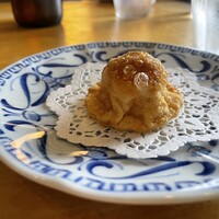 開化亭 - ウニとホタテのひと口パイみたいなもの