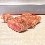 銀座 鉄板焼き ステーキ K-sio - 主菜：宮城仙台牛最高級A5銘柄牛サーロインステーキ