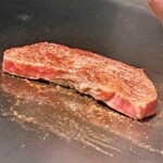 銀座 鉄板焼き ステーキ K-sio - 主菜：宮城仙台牛最高級A5銘柄牛サーロインステーキ