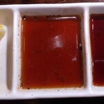 焼肉 誠之介 - たれ；レモン・ポン酢・甘だれ