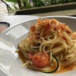 A LONG VACATION. - 桜海老とズッキーニのアーリオオーリオ　1,650円