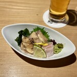 樞 名駅店 - ・お造里 純系名古屋コーチン極上鶏刺三種盛り合わせ～もも肉たたき、むね肉たたき、霜降り笹身～