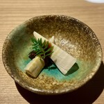 樞 - ・煮物 筍のコーチン鶏味噌掛け