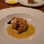 名前のないイタリア料理店 - とらふぐの白子のソテー