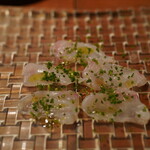 名前のないイタリア料理店 - とらふぐのカルパッチョ的な