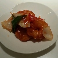 中国料理 桃李 ホテル日航大阪 - 海老の甘酢ソース