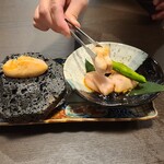 牛タンとマグロとクリスピー餃子 ひまわり［海］ - 