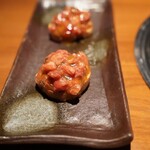 299591870 - ユッケブルスケッタ