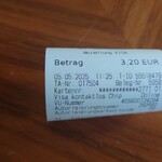 メンデルスゾーン・ハウス - 3.2ユーロ　座っている時は無料だと思っていました