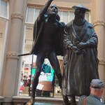 Auerbachs Keller Leipzig - ファウスト博士とメフィストフェレスの銅像らしい