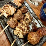 居酒屋ゆうゆう - おまかせ串盛り