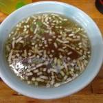 みずさわ屋 - チャーハンについているスープ☆