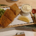 蕎麦の実 - アジフライ