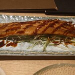 蕎麦の実 - 煮穴子の炙り