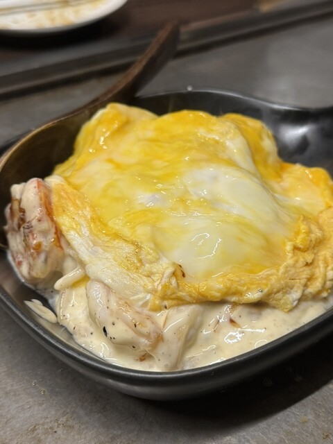 お好み焼き・鉄板焼き 久々の広島風お好み焼き（食べかけでごめんなさい） 学生時代は広島に