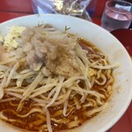 ラーメン二郎 - ミニSKフル ニンニク少し　あぶら少し　たまご