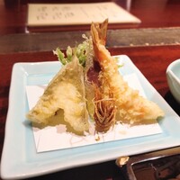 蕎麦懐石 無庵 - 『天せいろ（2300円税込）』『薬味（100円税込）』