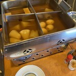 弥太郎 - おでんは120円〜180円でーす✧︎*。本日は閉店前であまり種類が無かったよ(>_<)